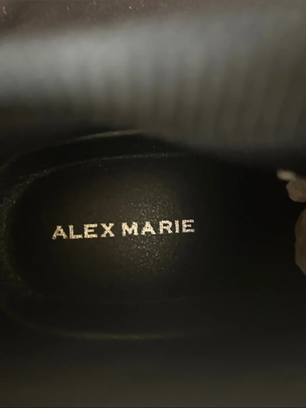 Alex Marie Women's Black Knit Slip-On Sneakers with Crystal Accents